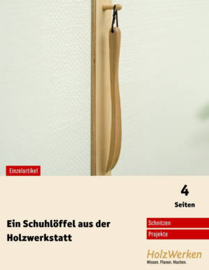 Schuhlöffel schnitzen