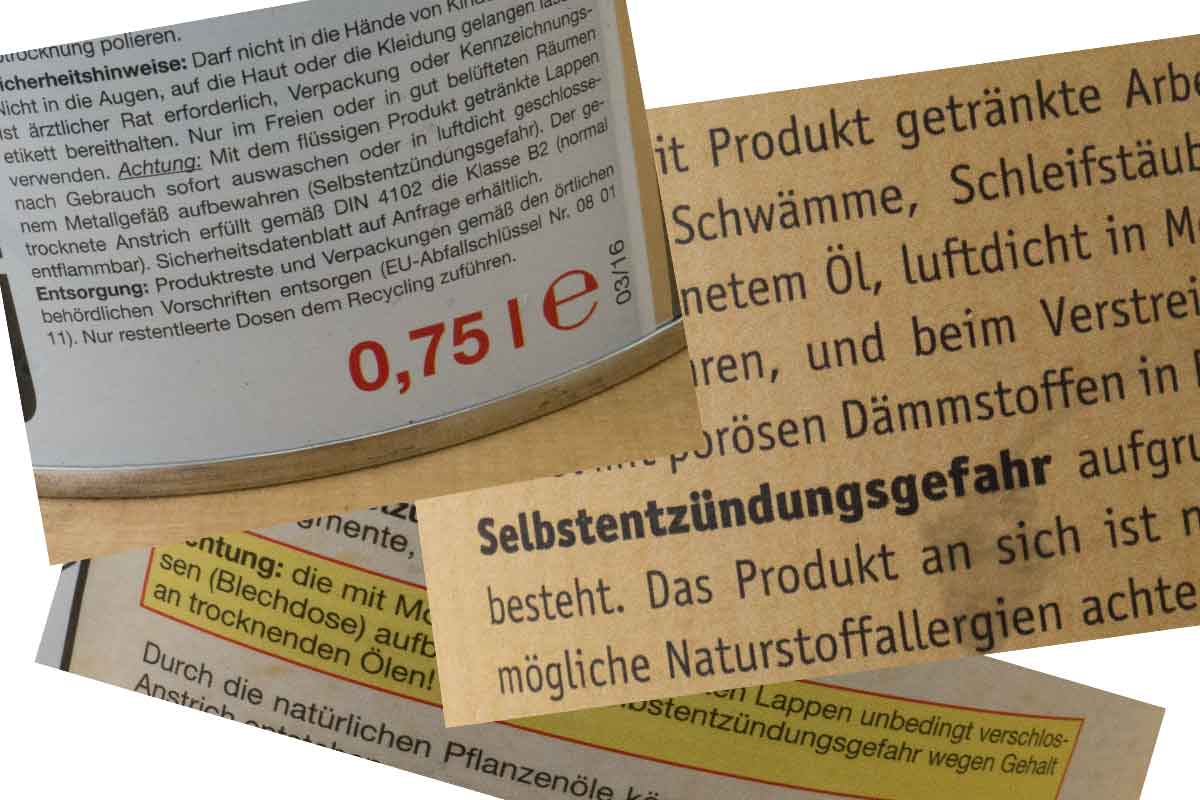 Manche Hersteller machen die Gefahr sehr deutlich auf der Dose sichtbar. Manchmal muss man aber auch suchen.
