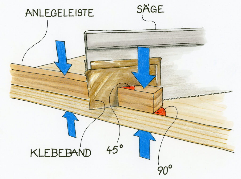 Sägelade für die Handsäge