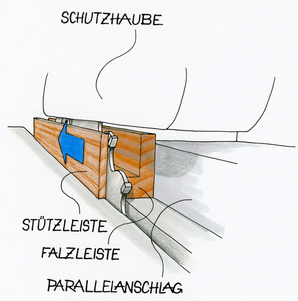 Illustration Falz fräsen