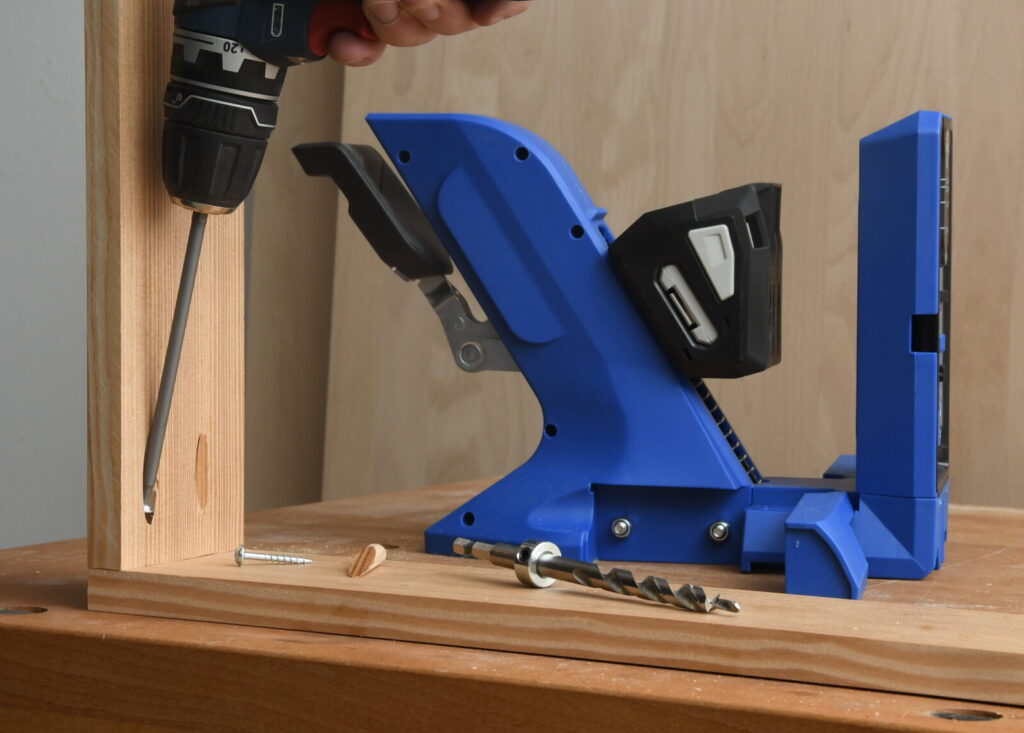 Das "Pocket Hole Jig" von Kreg für Taschenlochverbindungen.
