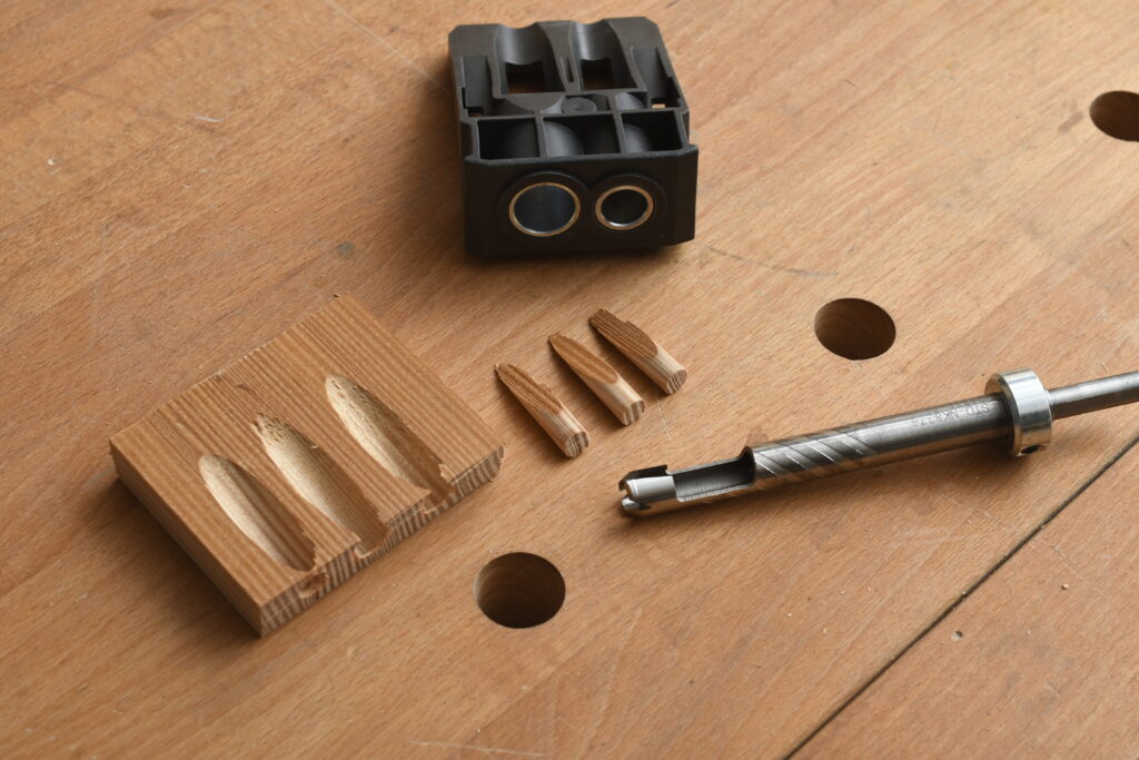 Das "Pocket Hole Jig" von Kreg für Taschenlochverbindungen.