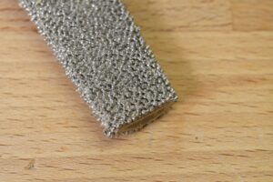 Detailaufnahme einer Holzraspel