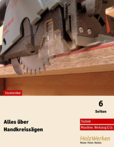 Sicheres Arbeiten mit Handkreissägen