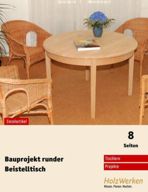 Bauanleitung: runder Esstisch