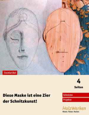 Schnitzen einer Maske