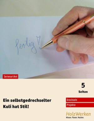 Kugelschreiber drechseln