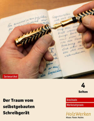 Kugelschreiber drechseln: Rohlinge selbst verleimen