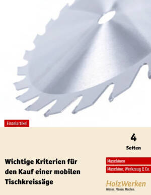Mobile Tischkreissägen