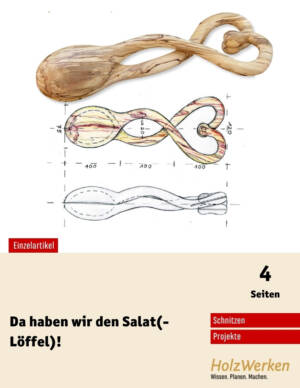 Salat-Löffel schnitzen