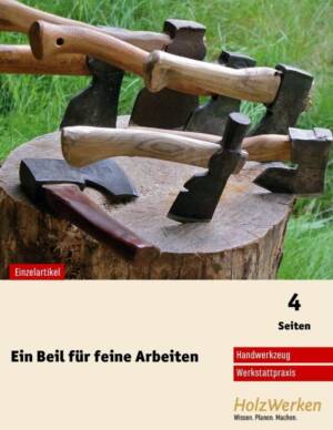 Schnitzbeile einsetzen