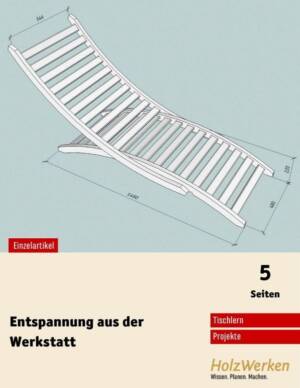 Bauanleitung:  Gartenliege