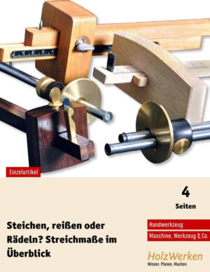 Streichmaße im Überblick