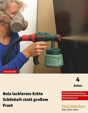 Oberflächenbehandlung: Lackieren