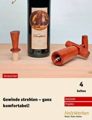 Holzgewinde schneiden