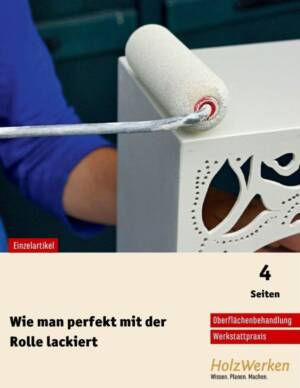 Lackieren mit der Walze