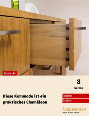 Bauanleitung: Kommode aus Tischlerplatte und Vollholz