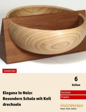 Keilschale in fünf Variationen
