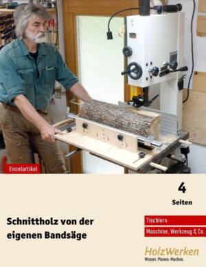 Auftrennen mit der Bandsäge