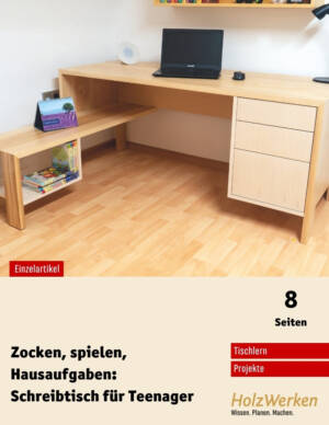 Bauanleitung:  Jugend-Schreibtisch