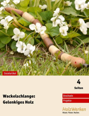 Wackel-Schlange drechseln