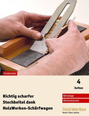 Werkzeuge schärfen mit dem Schärfwagen