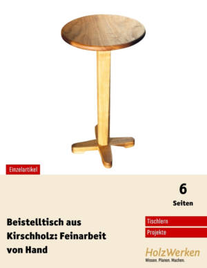 Bauanleitung: Beistelltisch aus Kirschbaum