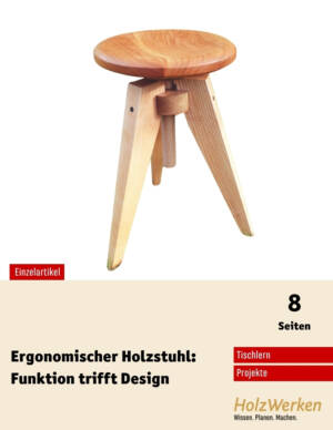 Bauanleitung: Hocker mit Holzgewinde