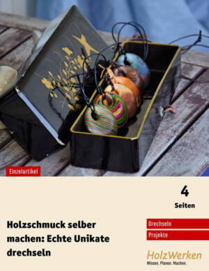 Schmuckanhänger drechseln
