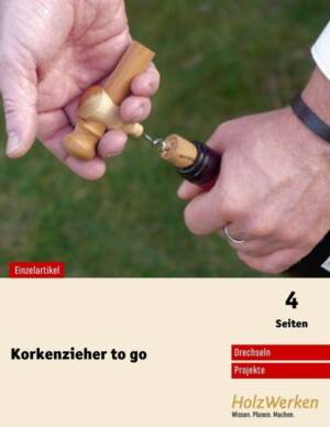 Reise-Korkenzieher drechseln