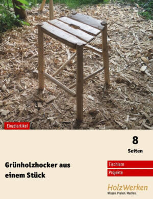 Bauanleitung: Hocker mit sechskantigen Beinen