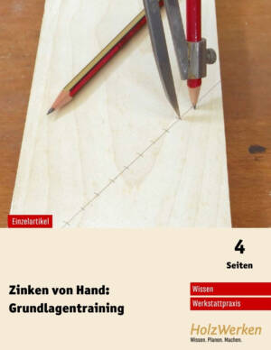 Anzeichnen von Zinkenverbindungen