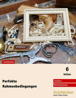 Bilderrahmen von Hand bauen