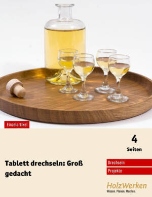 Gedrechseltes Tablett